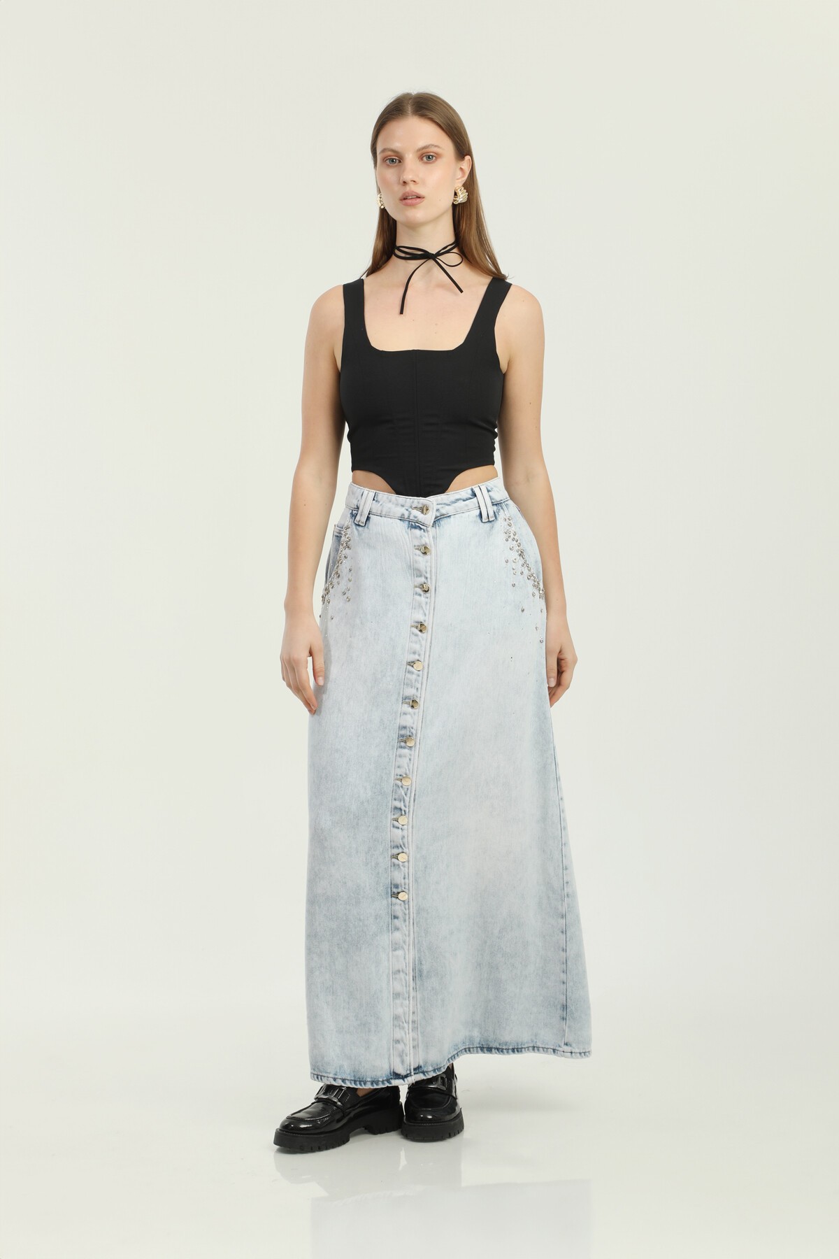 BATTAL ETEK UZUN CEP AĞZI  DÜĞMELİ