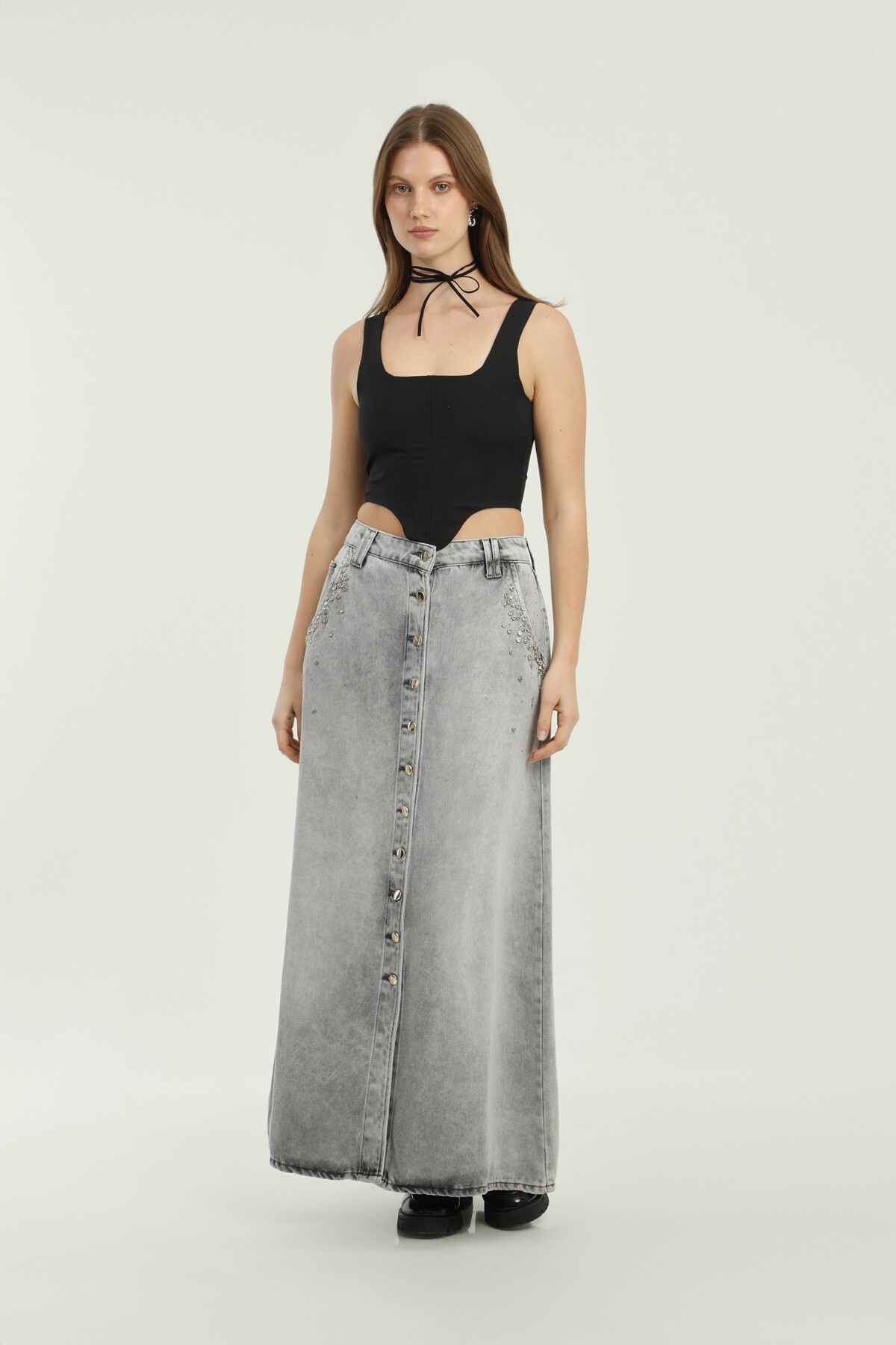 BATTAL ETEK UZUN ÖNÜ DÜĞMELİ