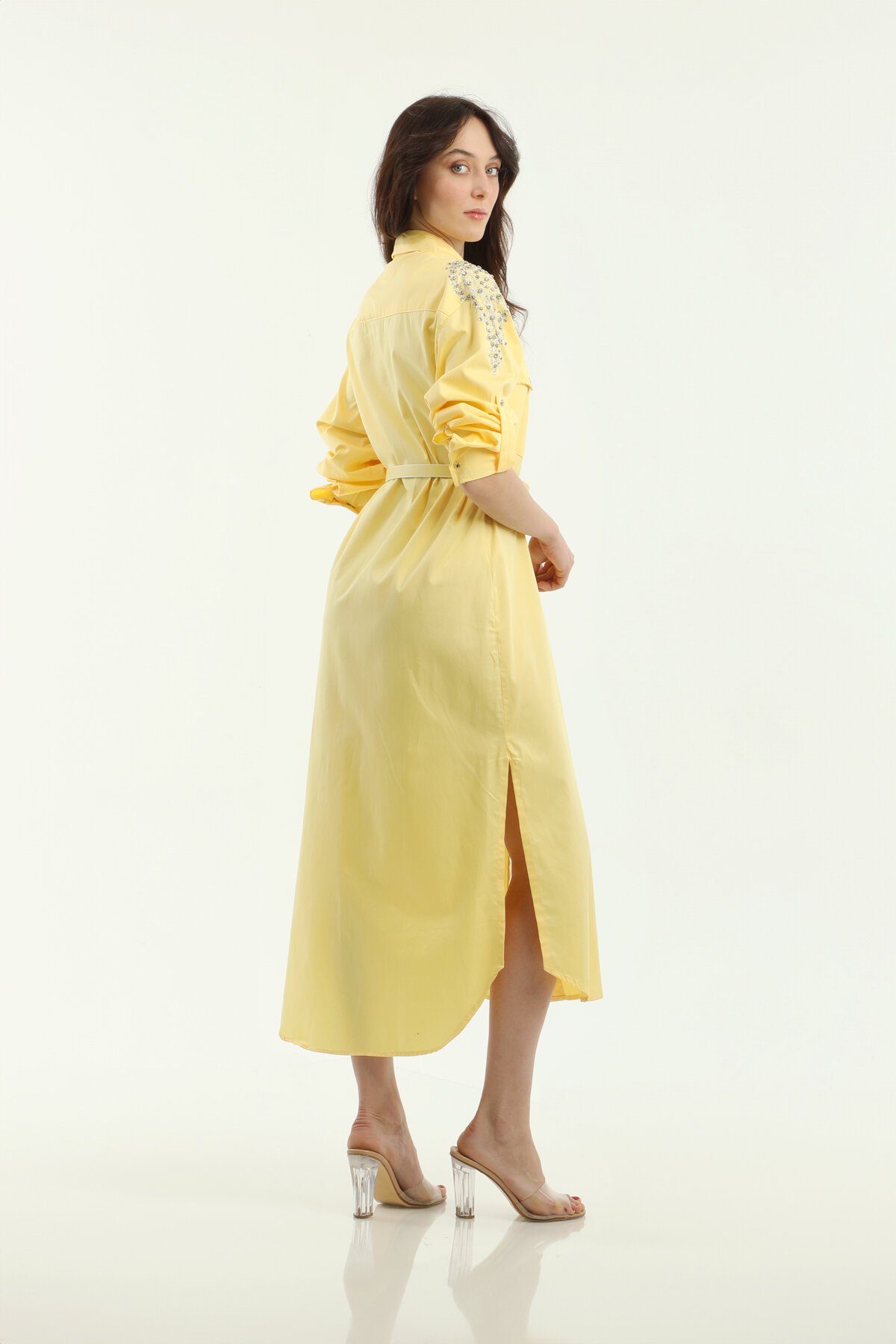 ELBİSE UZUN POPLİN