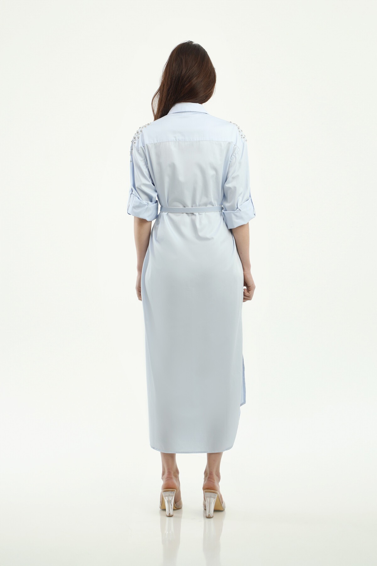 ELBİSE UZUN POPLİN