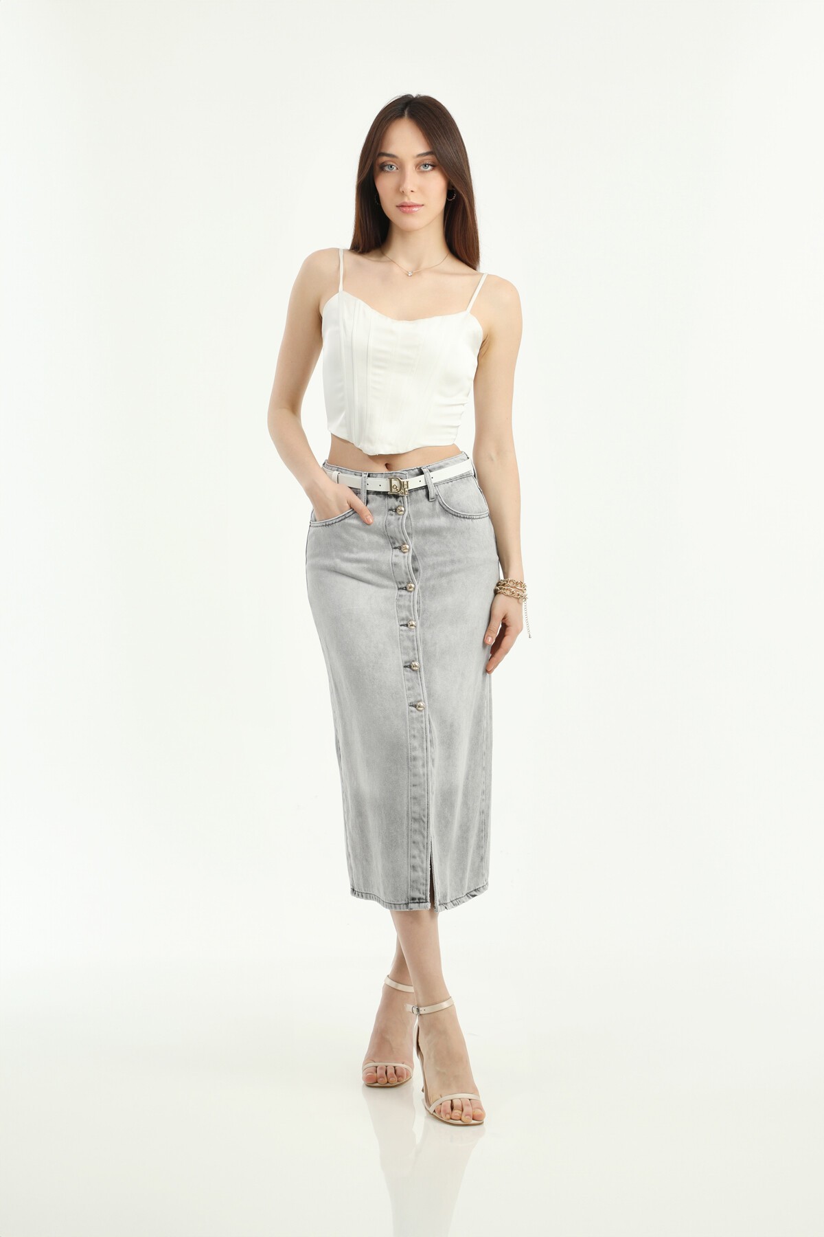 ETEK UZUN ÖNÜ DÜĞMELİ