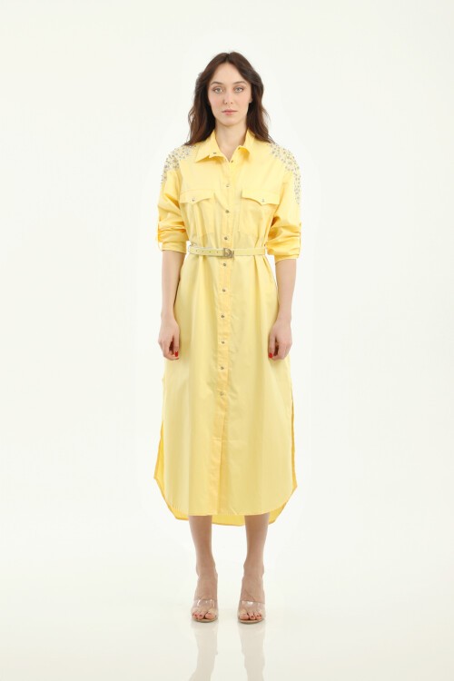 ELBİSE UZUN POPLİN