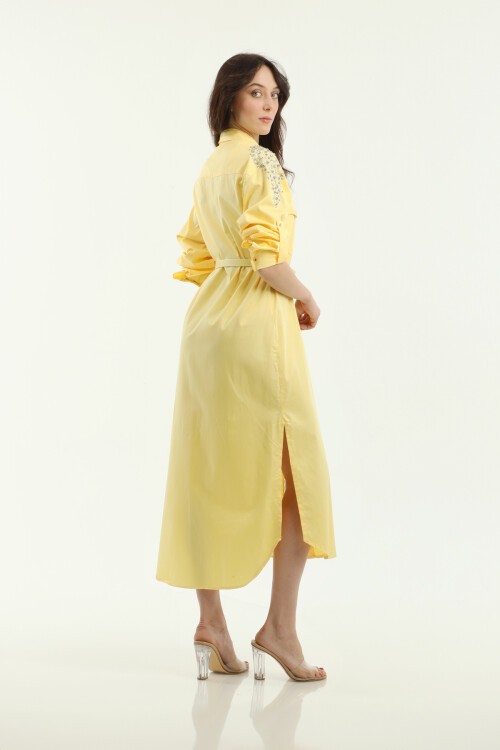 ELBİSE UZUN POPLİN