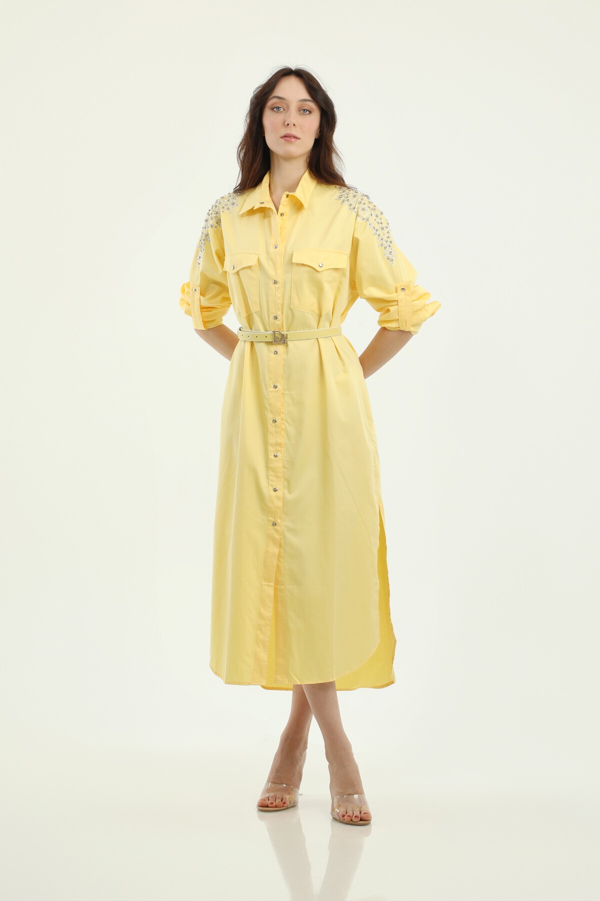 ELBİSE UZUN POPLİN