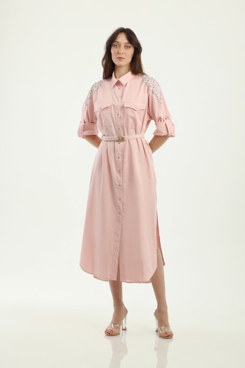 ELBİSE UZUN POPLİN