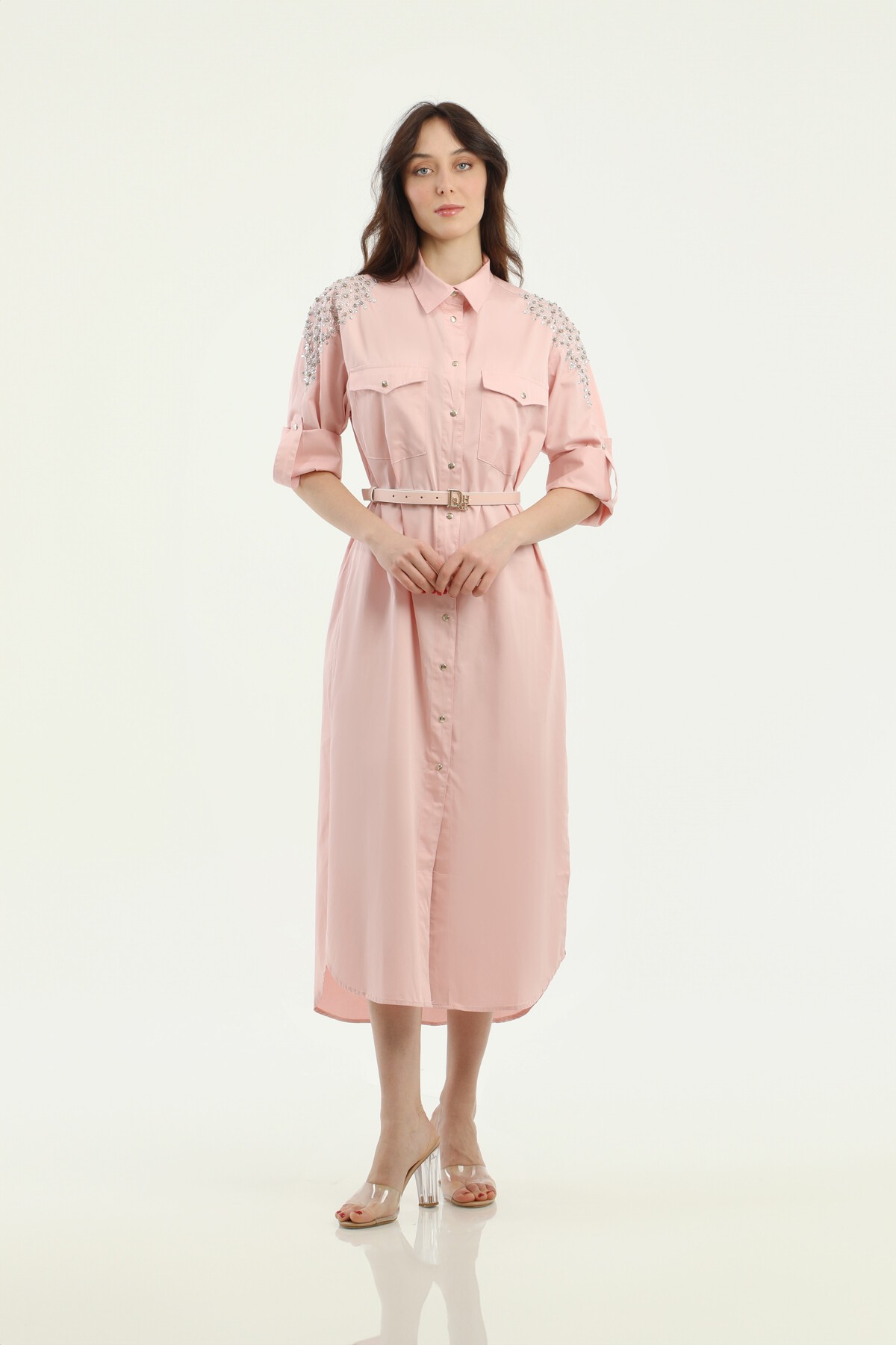 ELBİSE UZUN POPLİN