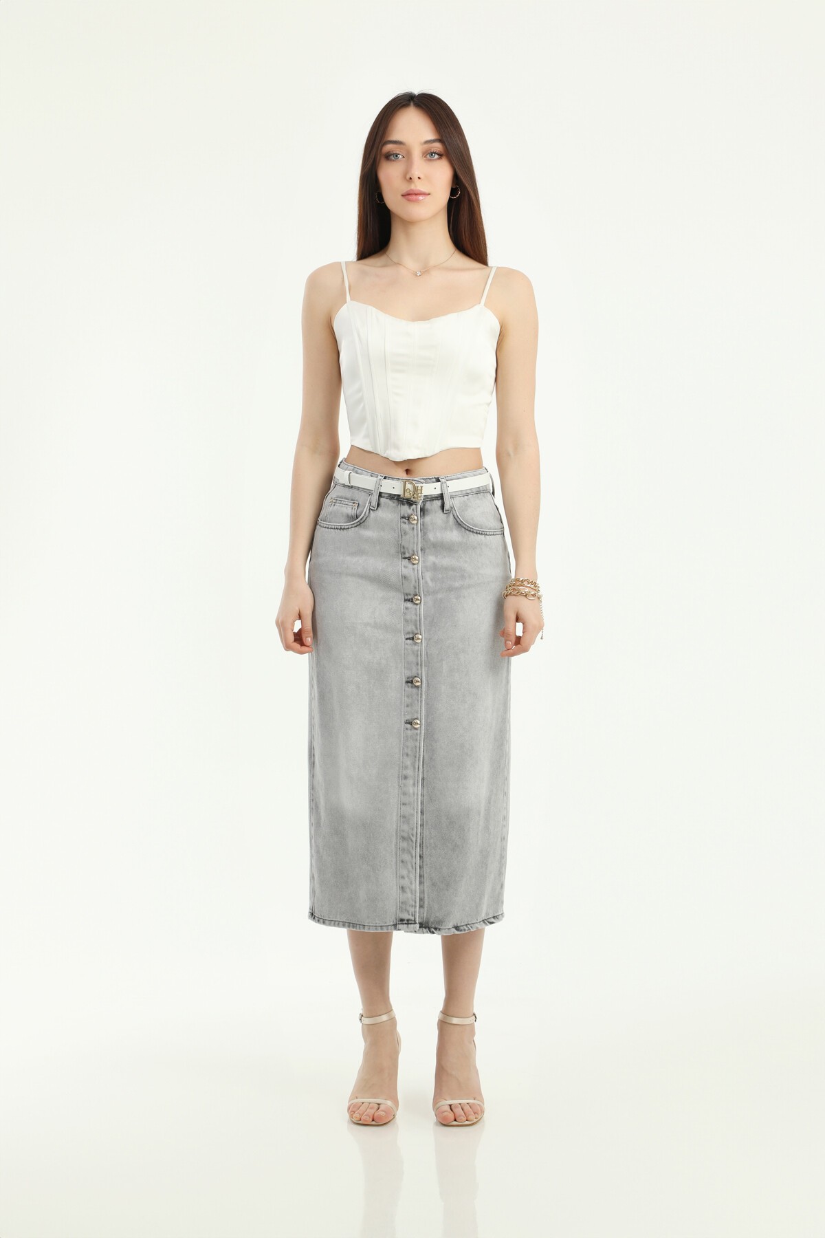 ETEK UZUN ÖNÜ DÜĞMELİ